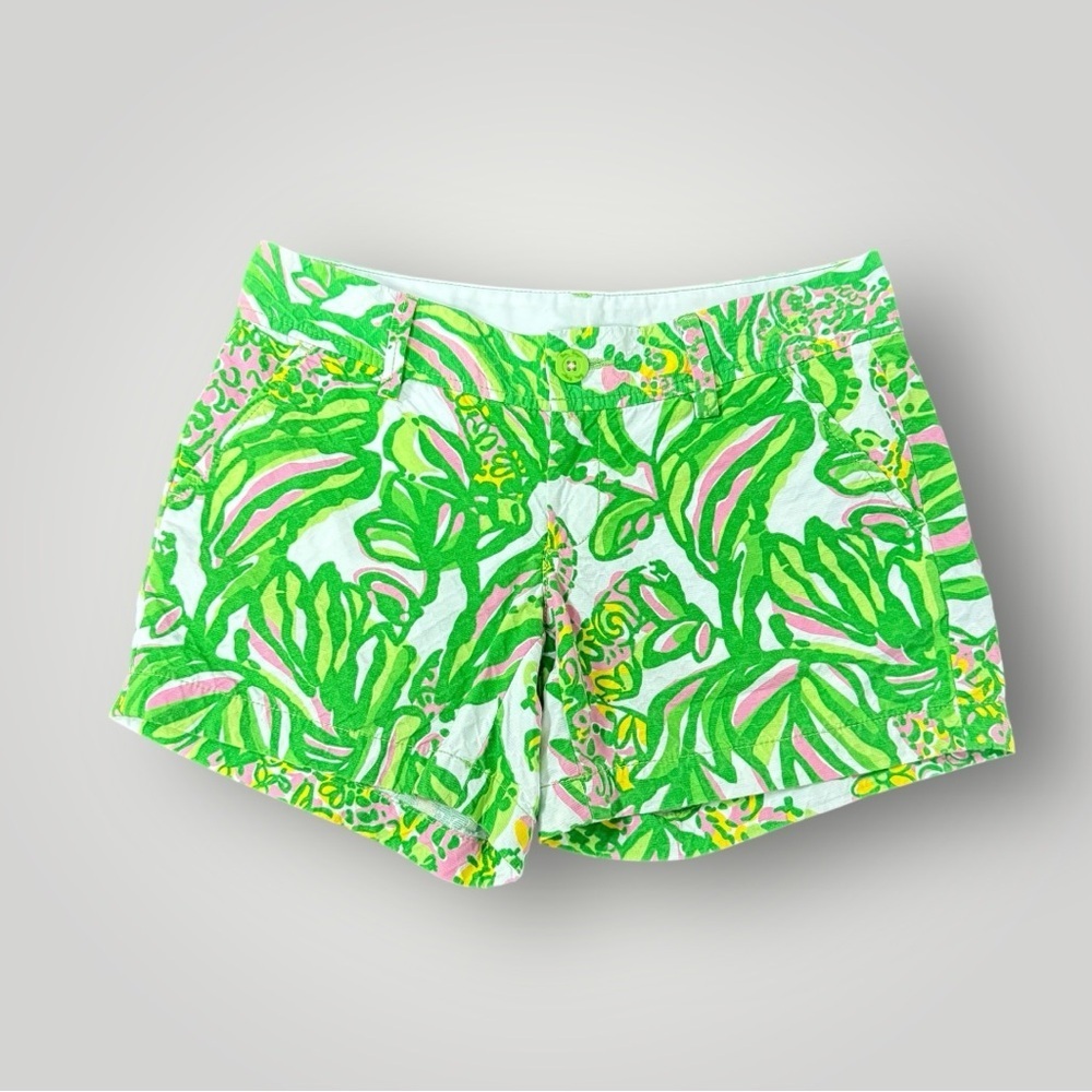 Lilly Pulitzer The‎ Callahan Short Sz 2 Green Pink